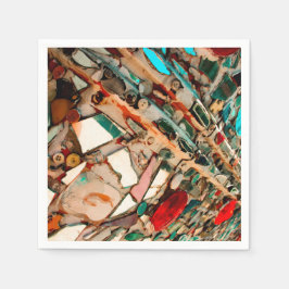 Upcykled Mosaic Pappersservett