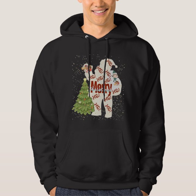 UPDAT Santa with Gifts Hoodies for MenWomen&Kids Hoodie (Framsida)