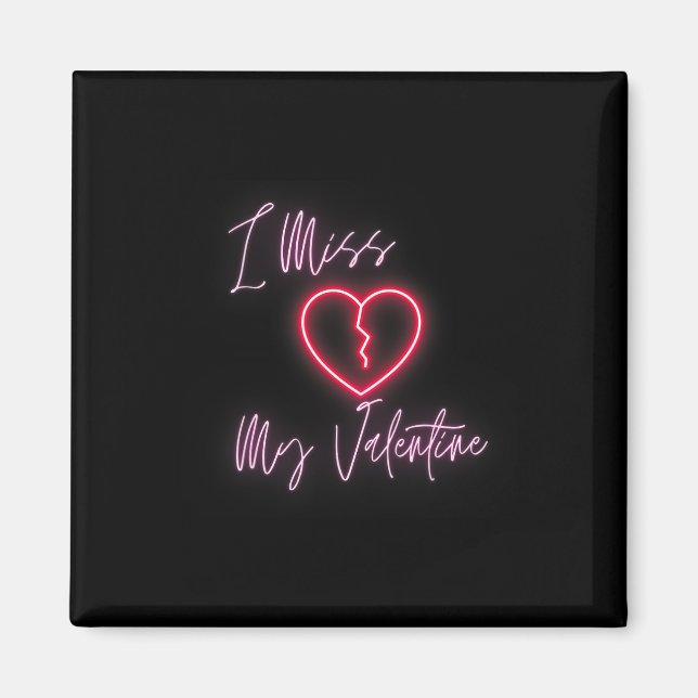 Upfruktigt längtande i Saknar min valentin' Alla h Magnet (Framsidan)