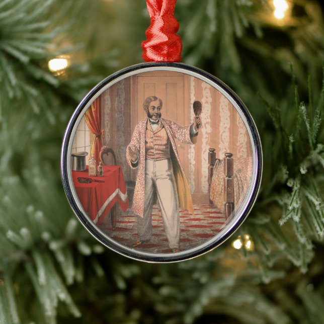 Uphams Hair Dye, Circa 1864 Julgransprydnad Metall (Träd)