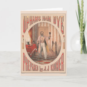 Uphams Hair Dye, Circa 1864 Kort