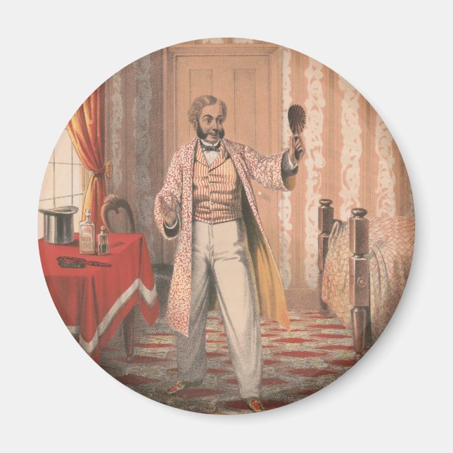 Uphams Hair Dye, Circa 1864 Magnet (Framsidan)