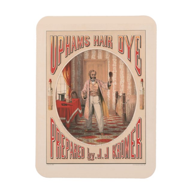 Uphams Hair Dye, Circa 1864 Magnet (Vertikal)