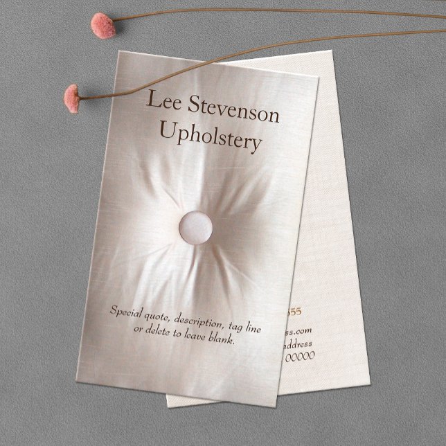 Upholsterer-Affärskort Visitkort (Skapare uppladdad)