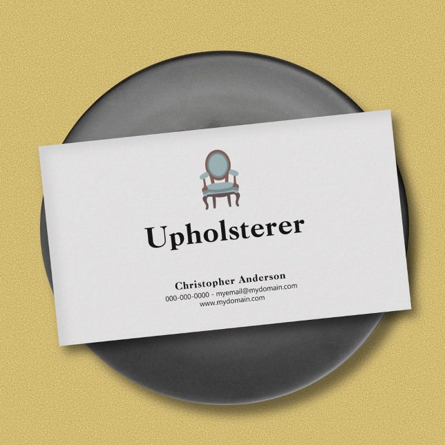 Upholsterer Visitkort (Upholsterer Business Card)