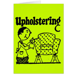 UPHOLSTERY HÄLSNINGSKORT