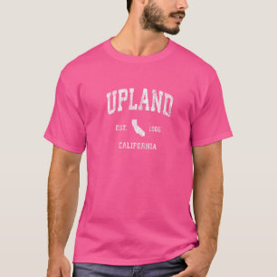 Upland Kalifornien Ca Vintage Atletiska Sporter T Shirt