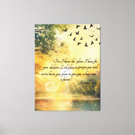 Uplifting Bible Verses Serene Nature Scenes Canvastryck