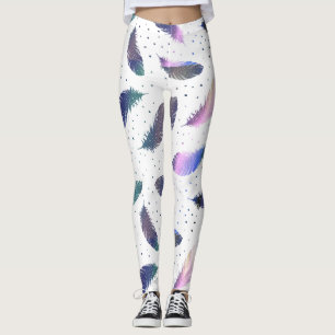 Uplifting fjädrar för *~*YogaPilates meditation Leggings