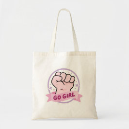 Uplifting Girl Power Empowerment Tote Bag Tygkasse