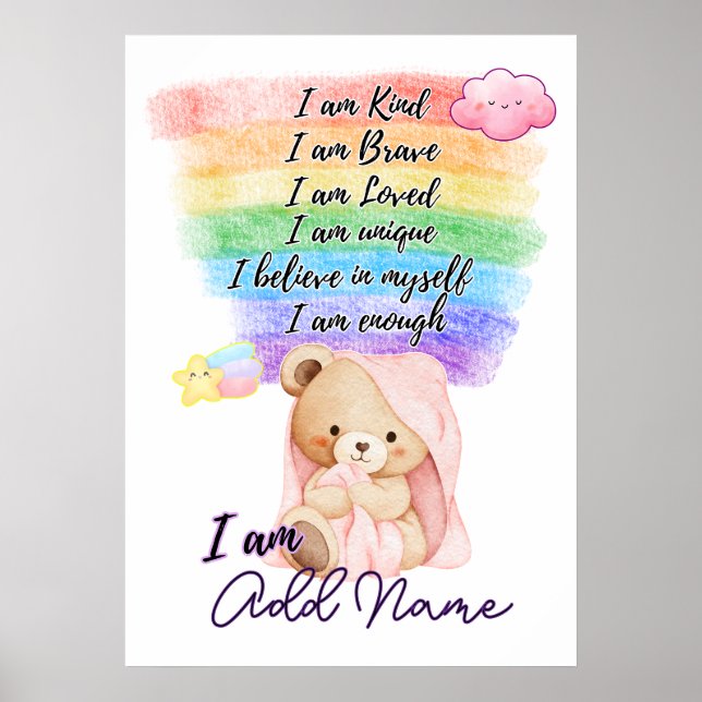 uplifting nursery wall poster for daughter (Framsidan)