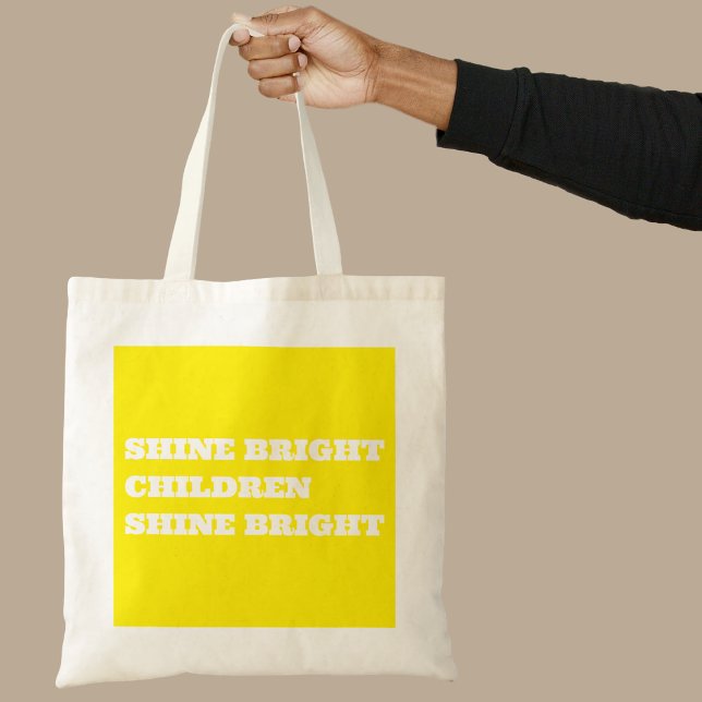 Uplifting Teacher Gift Tote Bag Tygkasse (shine tote bag)