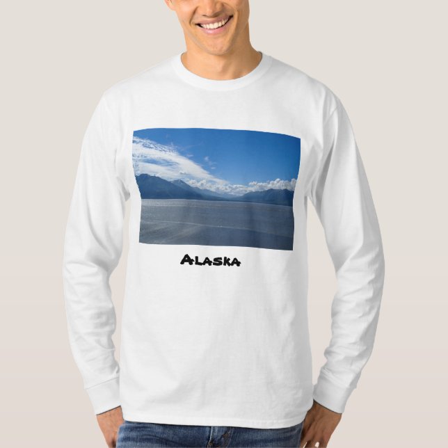 Upliving Alaska Mountains T Shirt (Framsida)
