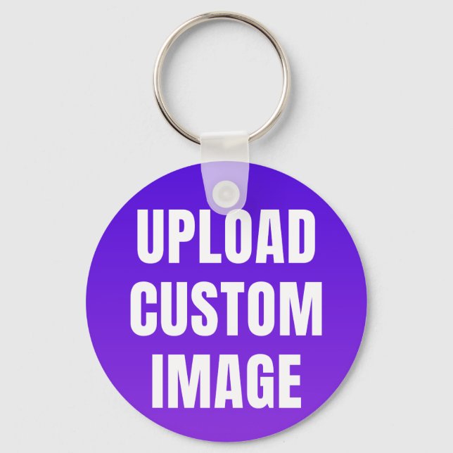 Upload 2 Custom Image - Add Your Own To Print On A Nyckelring (Framsida)