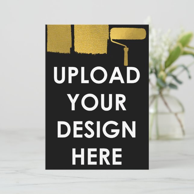 Upload Custom 5x7" Blank Promotional Business Inbjudningar (Stående Fram)