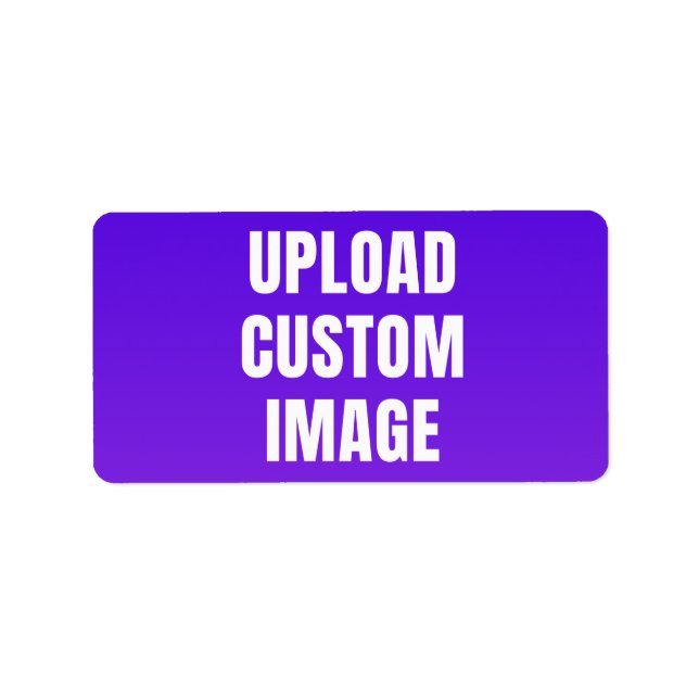 Upload Custom Image - Add Your Own To Print On A Adressetikett (Framsidan)