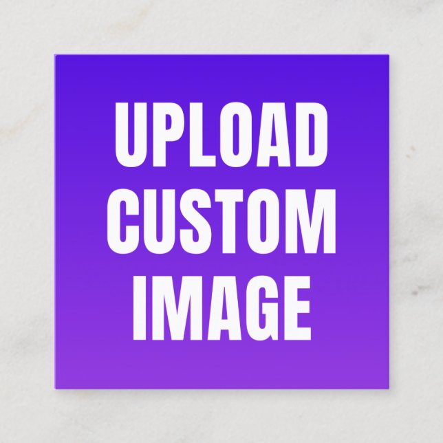 Upload Custom Image - Add Your Own To Print On A Tilläggskort (Framsida)