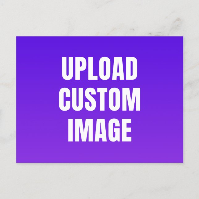 Upload Custom Image - Add Your Own To Print On A Vykort (Framsida)
