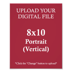 Upload din egna design 8x10 •, Fototryck