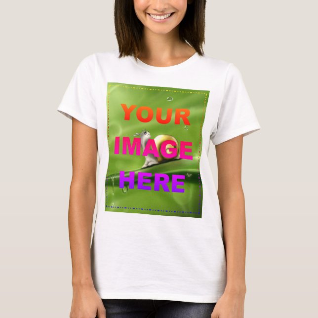 Upload din egna foto eller konst t shirt (Framsida)
