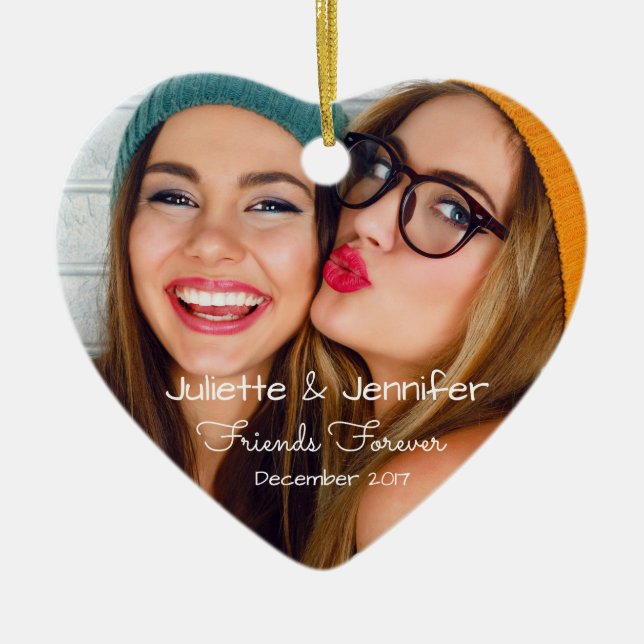 Upload ditt foto | personifierar med namn, data julgransprydnad keramik (Framsidan)