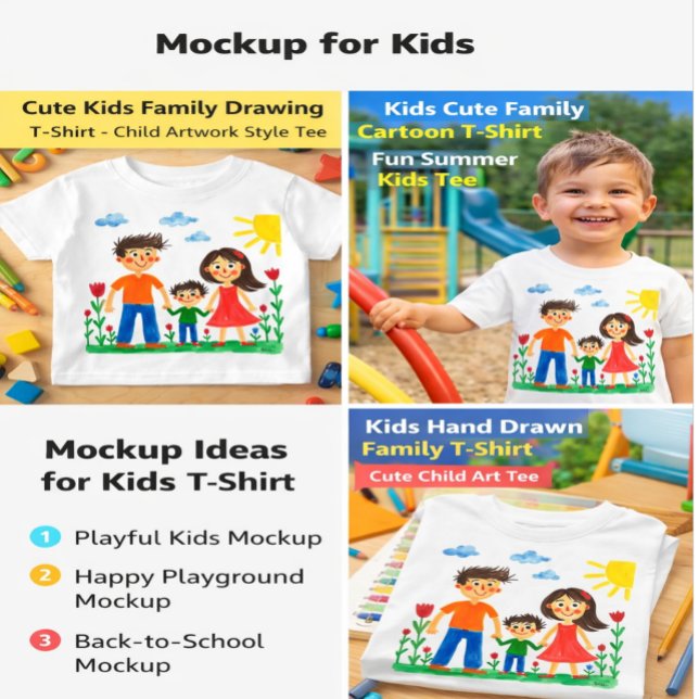 Upload your Child's Artwork to this Shirt T (Skapare uppladdad)