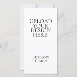Upload Your Design Here 4x8" Menu Card Julkort