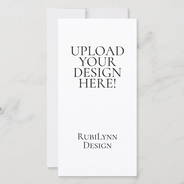 Upload Your Design Here 4x8" Menu Card Julkort (Framsida)
