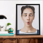 Upload Your Funny Face Photo Selfie Poster<br><div class="desc">Turn your funny face selfie into a custom poster! Perfect for decorating your room, office, or party space, this personalized poster adds humor, personality, and a memorable touch to any wall.</div>