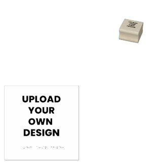 Upload Your Own Design Here | Black & White Stämpel