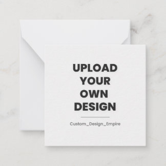Upload Your Own Design Here | Custom Anteckningskort