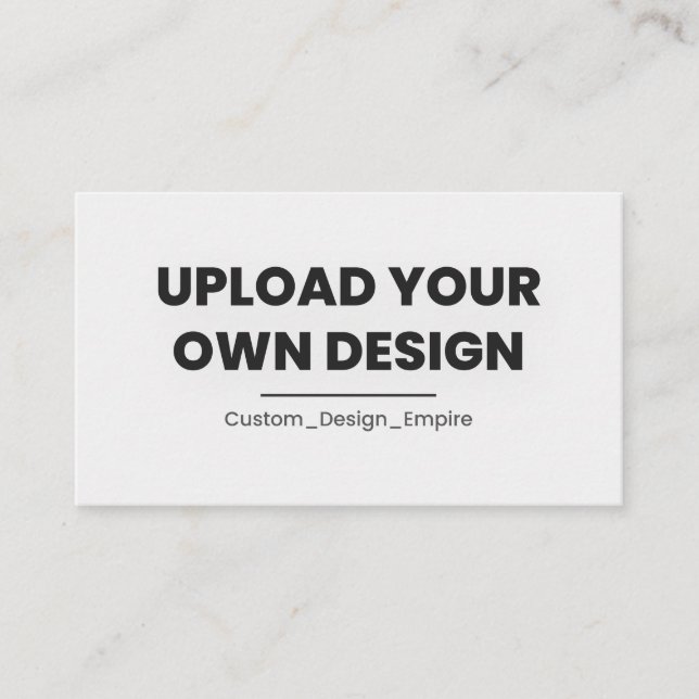 Upload Your Own Design Here | Custom Rådkort (Framsida)