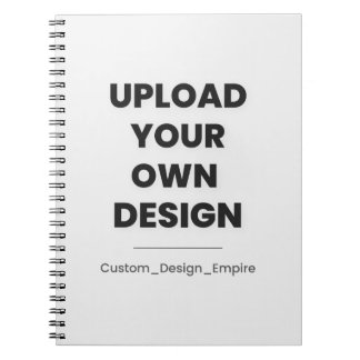 Upload Your Own Design Here | Custom Template Anteckningsbok