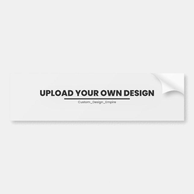 Upload Your Own Design Here | Custom Template Bildekal (Framsidan)