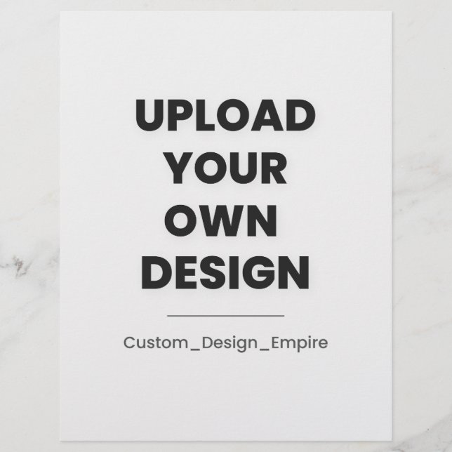 Upload Your Own Design Here | Custom Template Brevhuvud (Framsida)