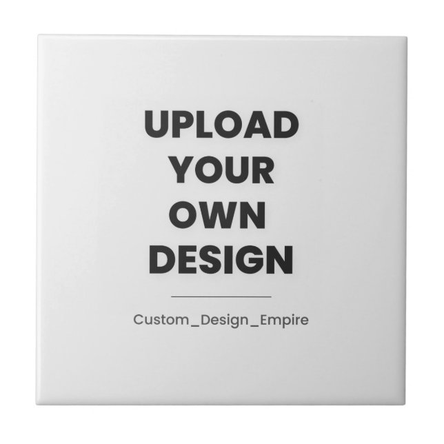 Upload Your Own Design Here | Custom Template Kakelplatta (Framsidan)