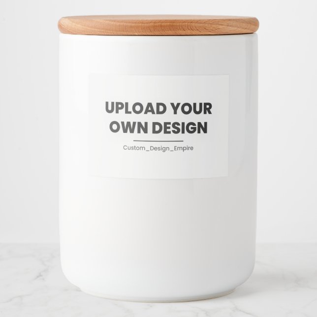 Upload Your Own Design Here | Custom Template Mat Etiketter (Framsida)