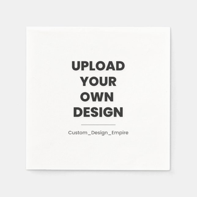 Upload Your Own Design Here | Custom Template Pappersservett (Framsidan)