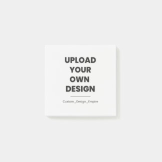 Upload Your Own Design Here | Custom Template Post-it Block