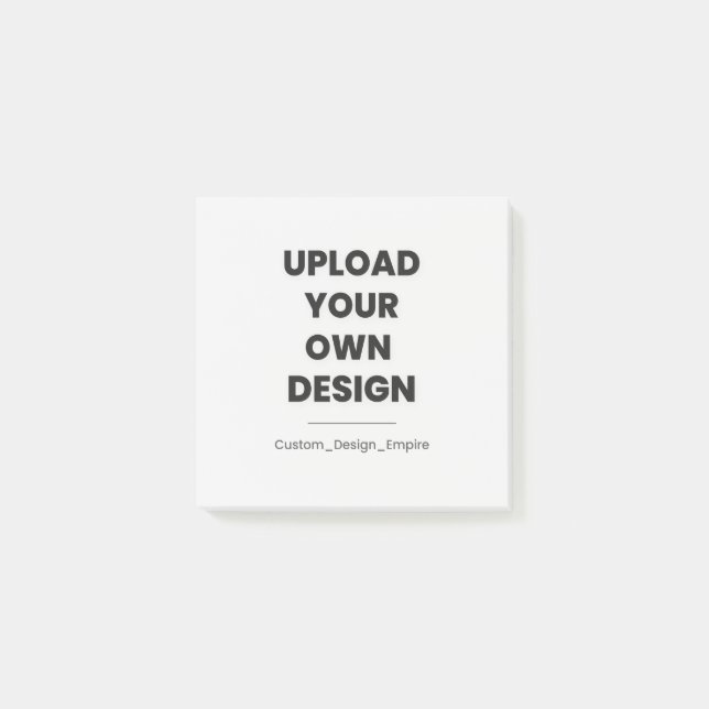 Upload Your Own Design Here | Custom Template Post-it Block (Framsida)