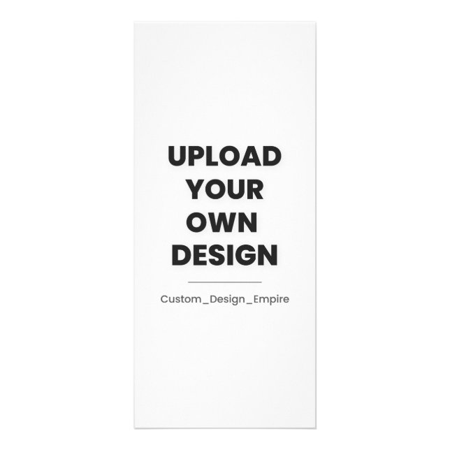 Upload Your Own Design Here | Custom Template Reklamkort (Framsidan)