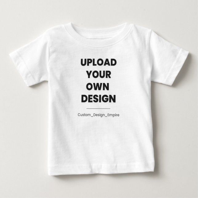 Upload Your Own Design Here | Custom Template T Shirt (Framsida)