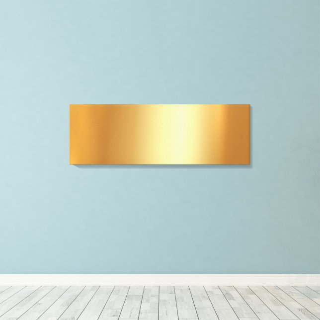 Upload Your Photo on Glamorous Gold Background Canvastryck (Insitu (trägolv))