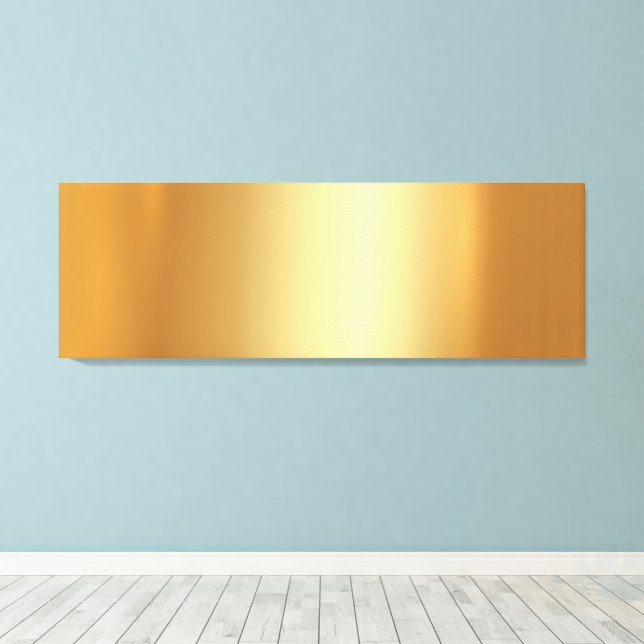 Upload Your Photo on Gold Background XL Long Canvastryck (Insitu (trägolv))