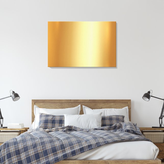 Upload Your Photo to Blank Gold Background Glamour Canvastryck (Insitu (sovrum))