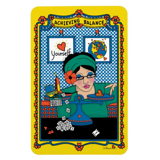 Upnå balans_B_4x6 kylskåpsmagnet Magnet (Vertikal)