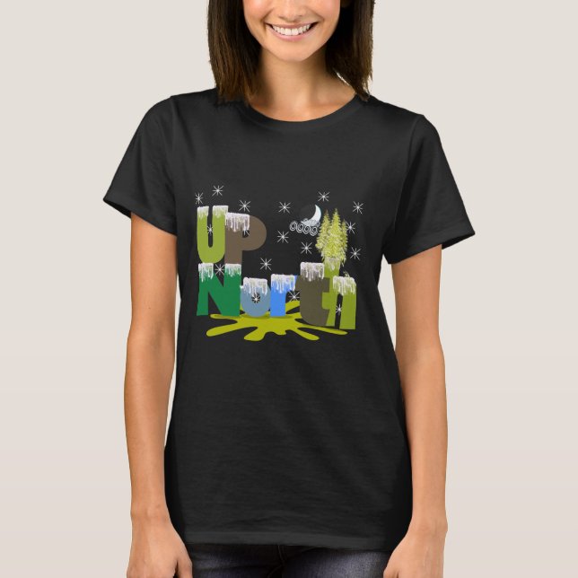 UpNorth Gifts and Apparatur T-shirt (Framsida)