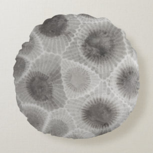 UpNorth Petoskey Stone Mönster Rund Kudde