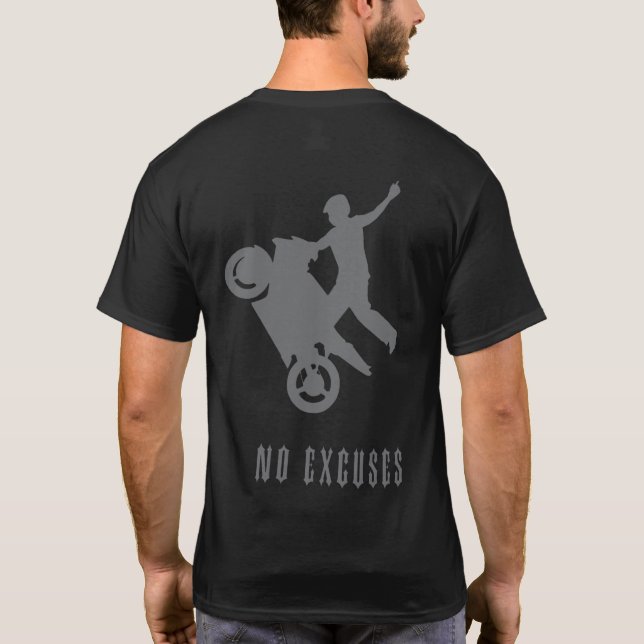 UpOnOne.com ingen ursäktlogotyp T-shirt (Baksida)