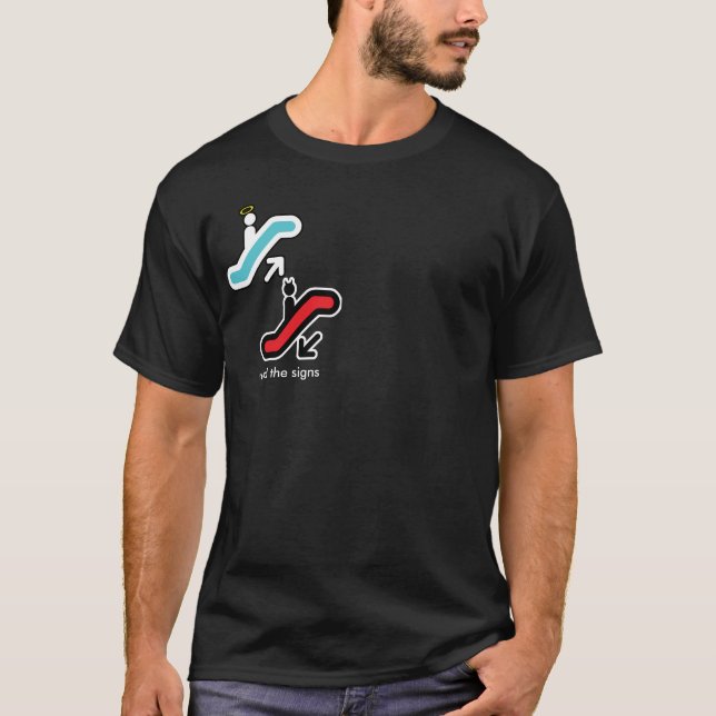 UPP BESEGRA, läs teckenet T-shirt (Framsida)
